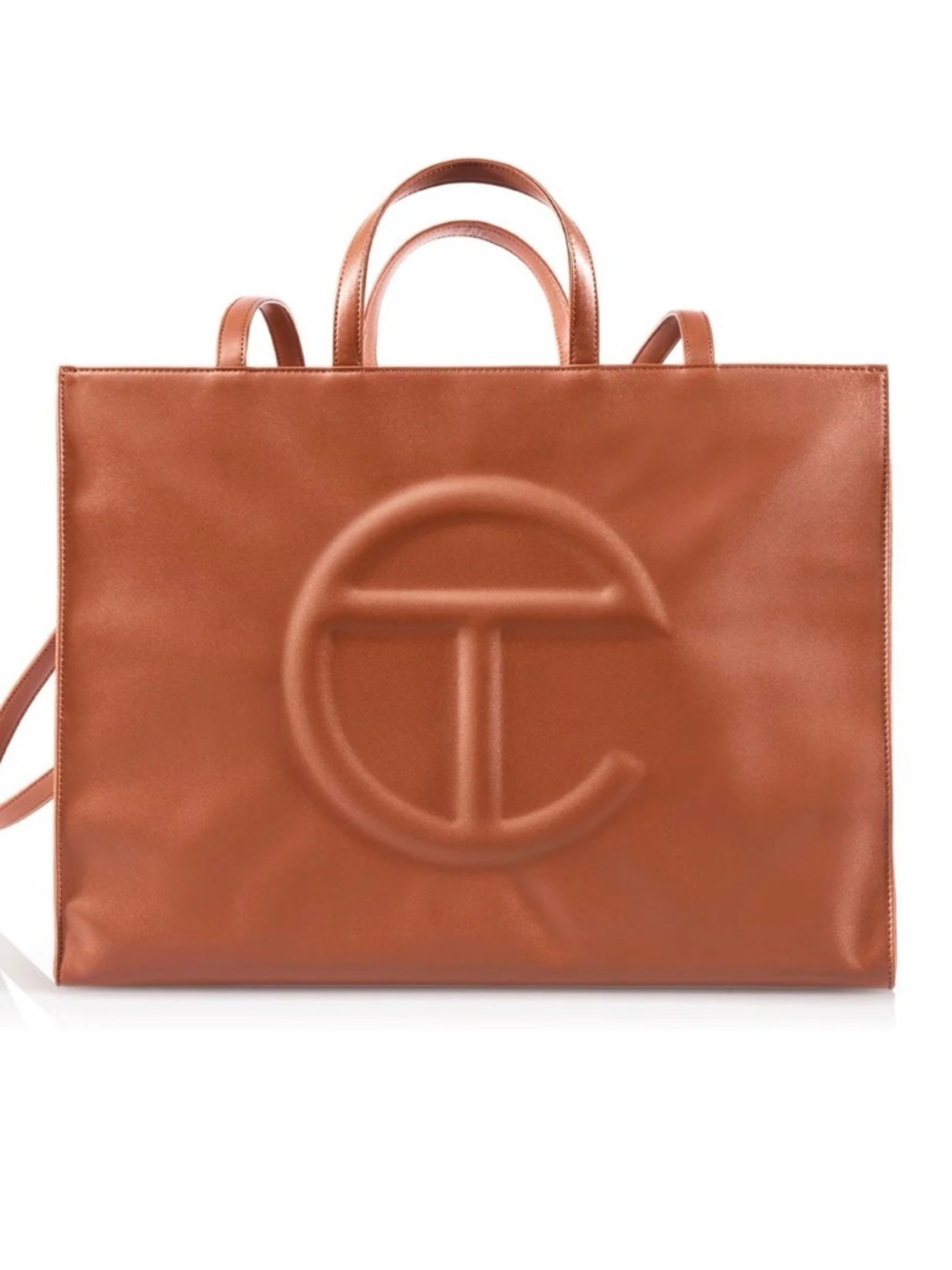 Telfar Large Tan Shopper Tote Bag